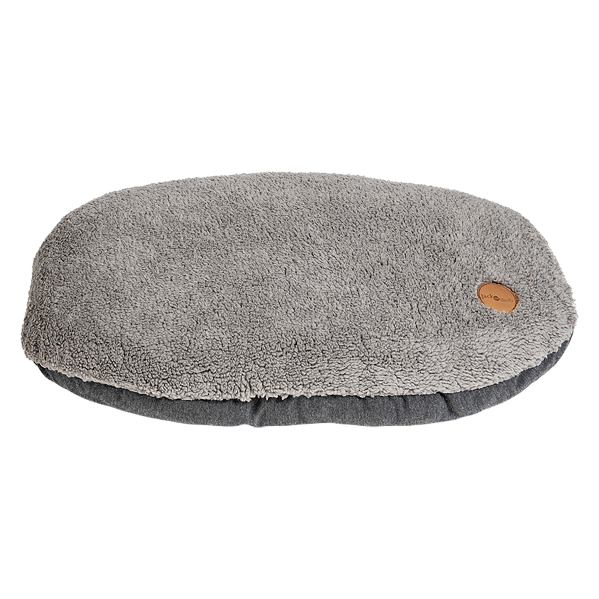 JV BROOKLYN Ovaal Kussen Grijs-XS 55x35cm