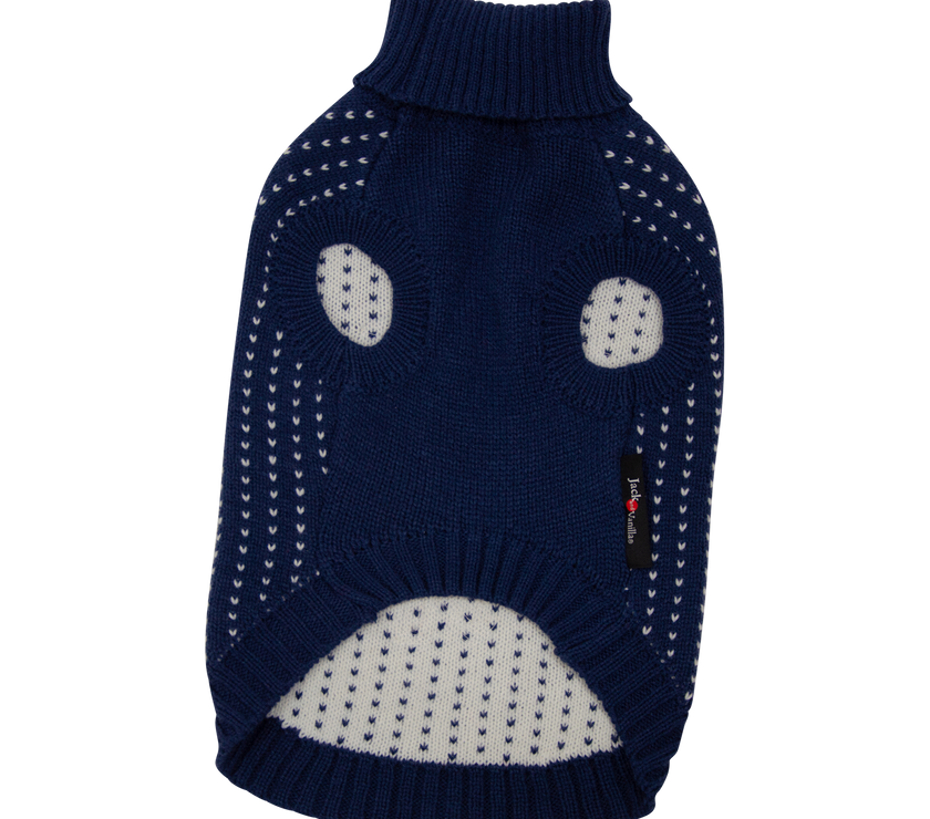 JV 5th Avenue Dogwalk Trui met Rendier Donkerblauw