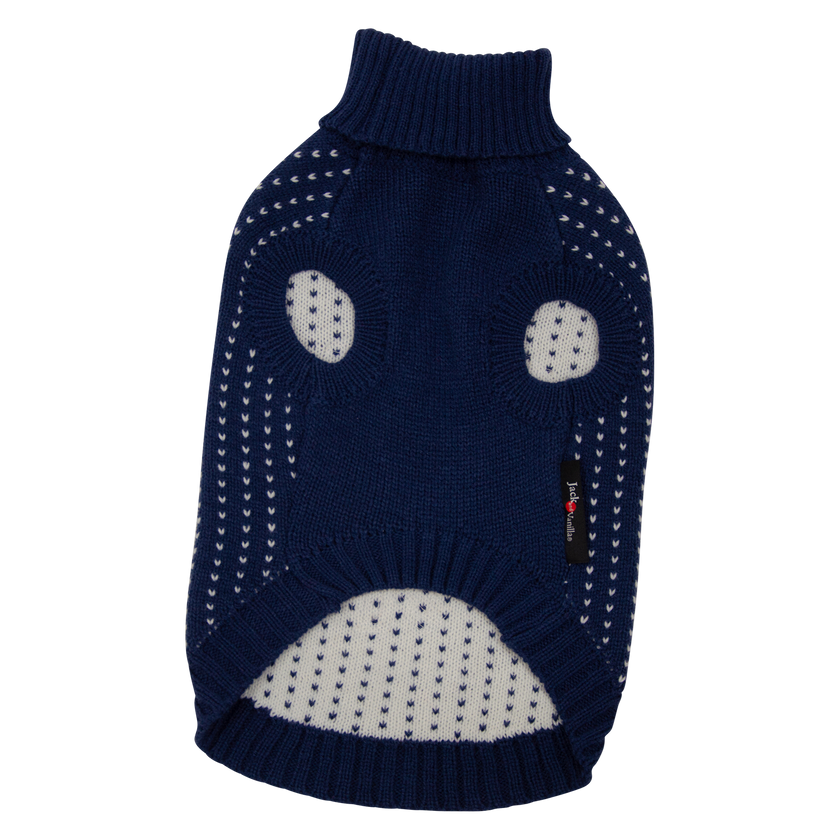 JV 5th Avenue Dogwalk Trui met Rendier Donkerblauw