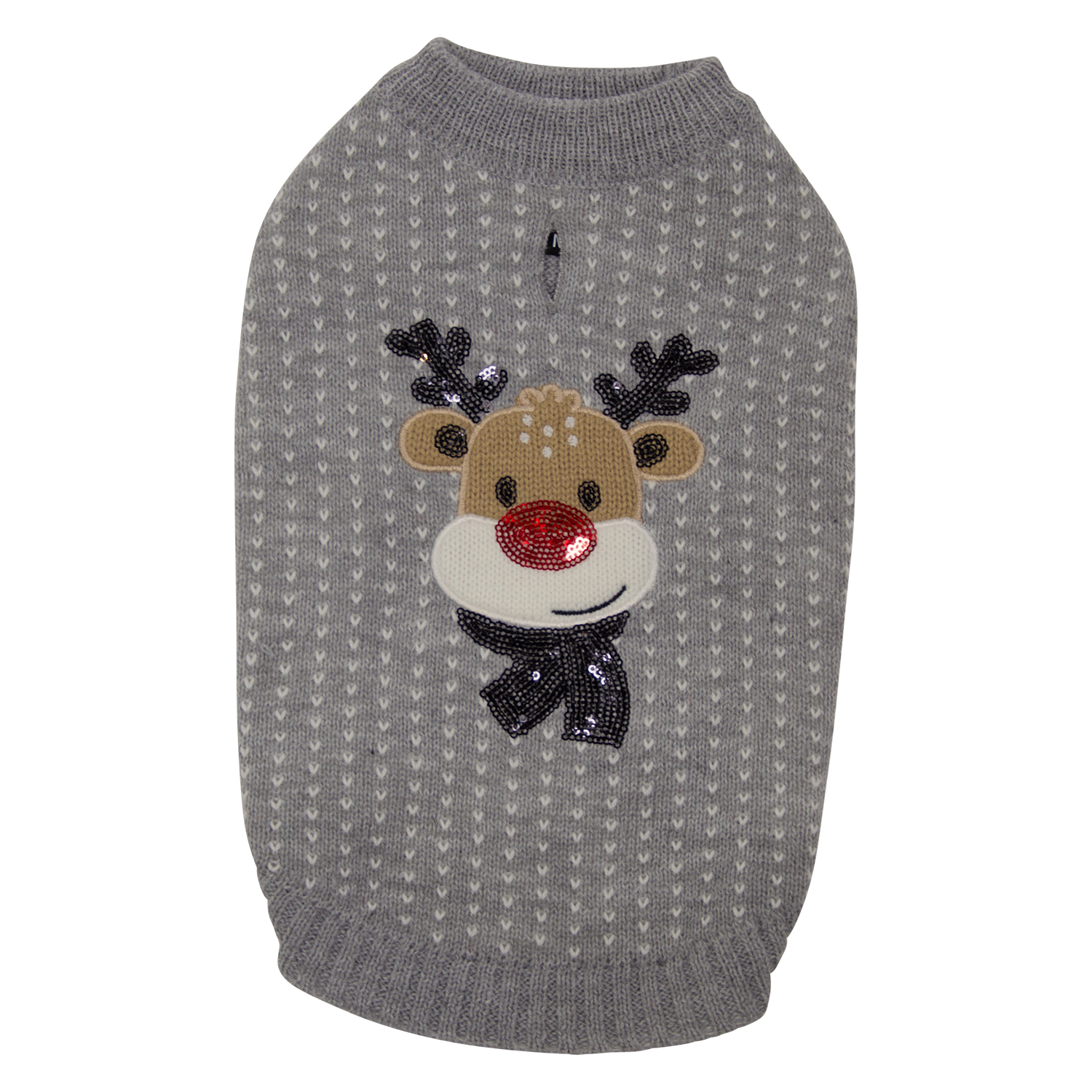 JV 5th Avenue Dogwalk Trui met Rendier Grijs