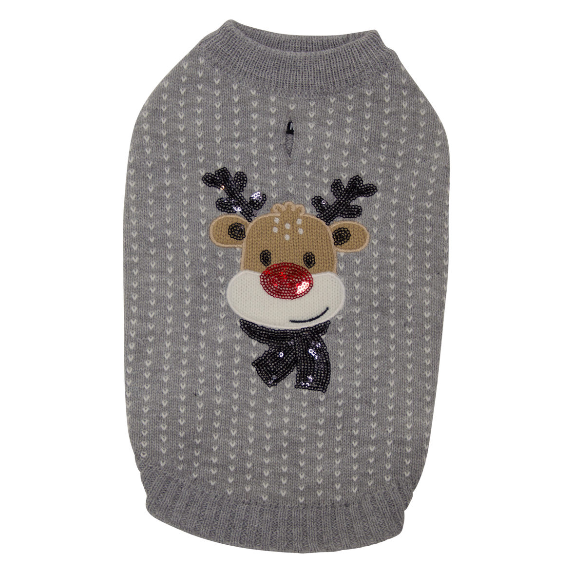 JV 5th Avenue Dogwalk Trui met Rendier Grijs