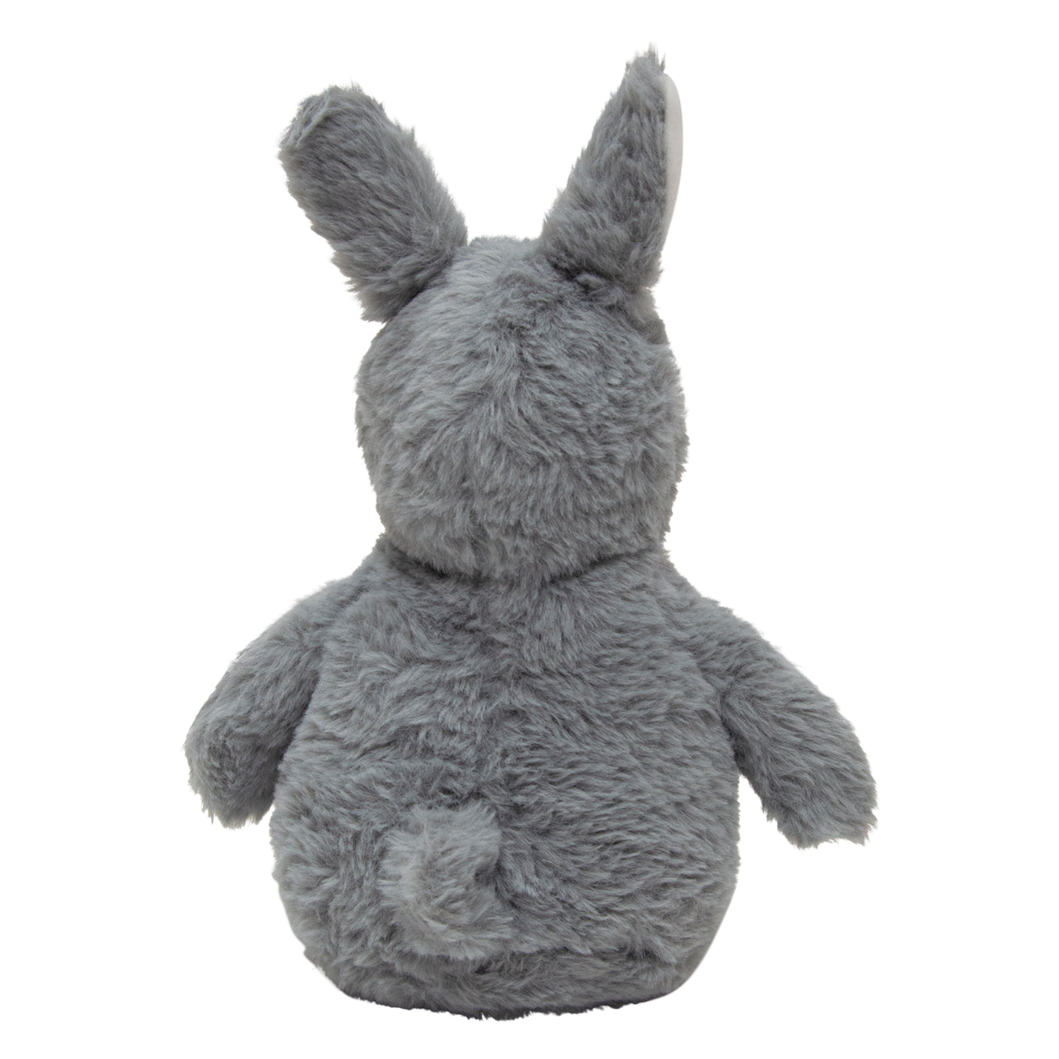 Knuffel Konijn met Pieper 27cm Grijs