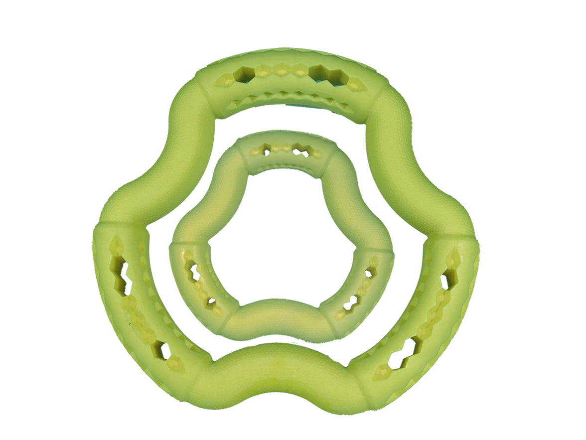 Toy dog ​​TPR ring Green Apple 21cm