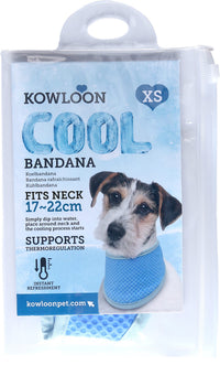 Kowloon Cool bandana PVA blauw XS, 17-22 cm