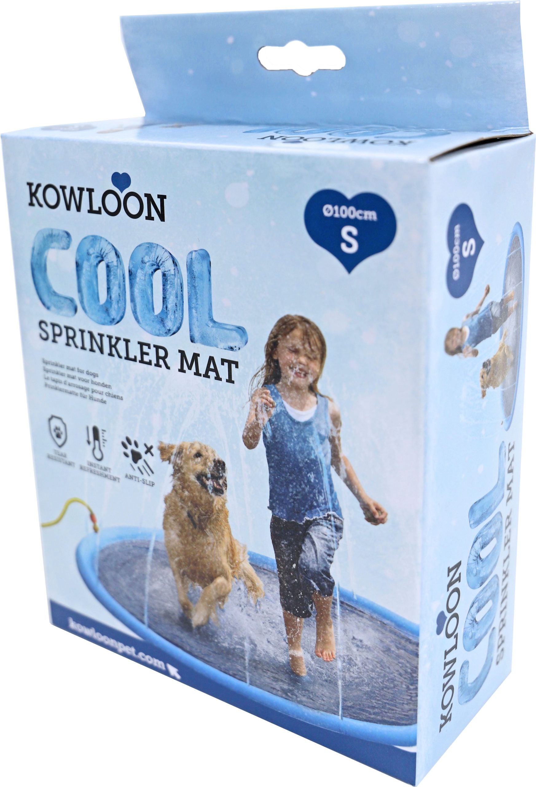 Kowloon Cool sprinkler mat blauw S, 100 cm