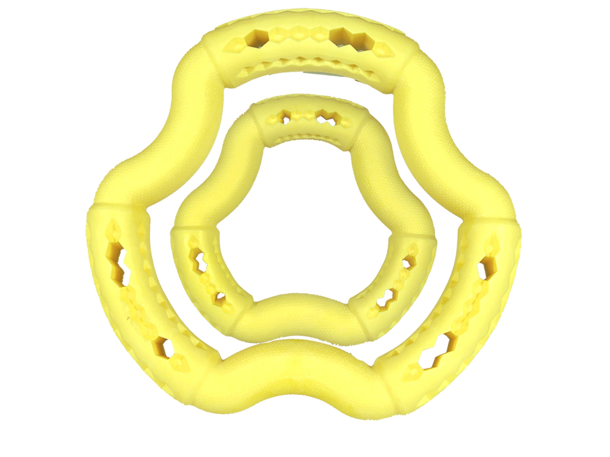Toy dog ​​TPR ring Yellow Vanilla 12cm 