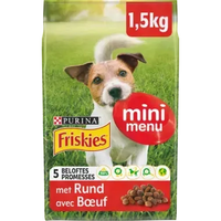 FRISKIES® MINI MENU kleine Hondenbrokjes met rund 1.5kg