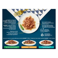 GOURMET® PERLE MINI FILETS IN SAUS MET KALKOEN, EEND, LAM EN TONIJN - 12x85g