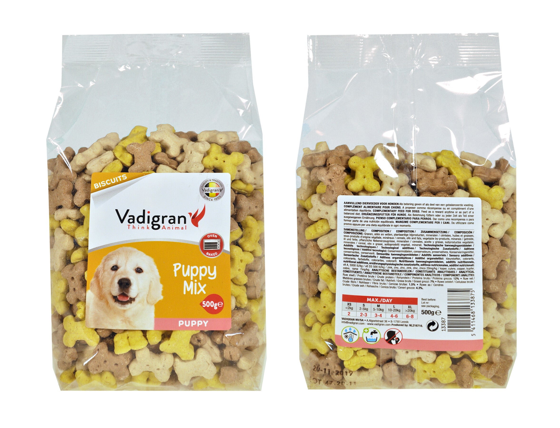 Snack dog Biscuits Puppy Mix 500g 