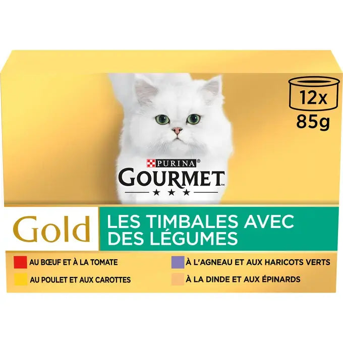 GOURMET® Gold Hartig Torentje met Groenten 12x85g