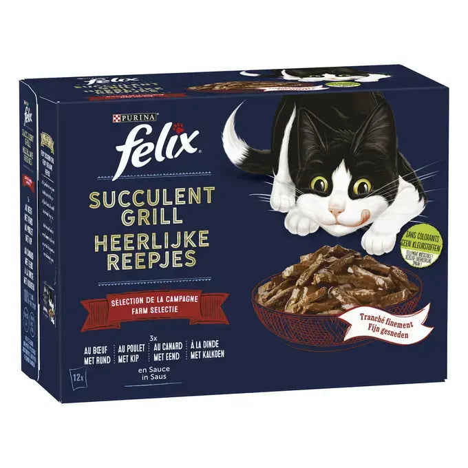 FELIX® HEERLIJKE GRILL Farm Selectie 12x80g