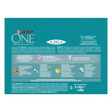 ONE® Sensitive Fijne Malse Reepjes in Saus met Kip en Tonijn 8x85g