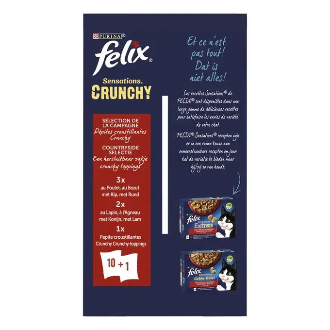 FELIX® SENSATIONS Crunchy Countryside Selectie 12x85g