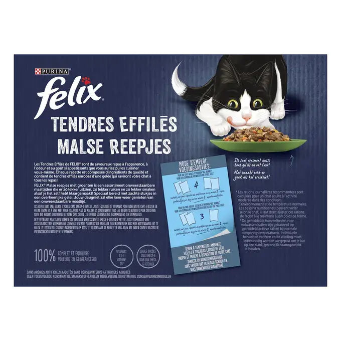 FELIX® MALSE REEPJES Countryside Selectie in Gelei met Groenten 12x85g