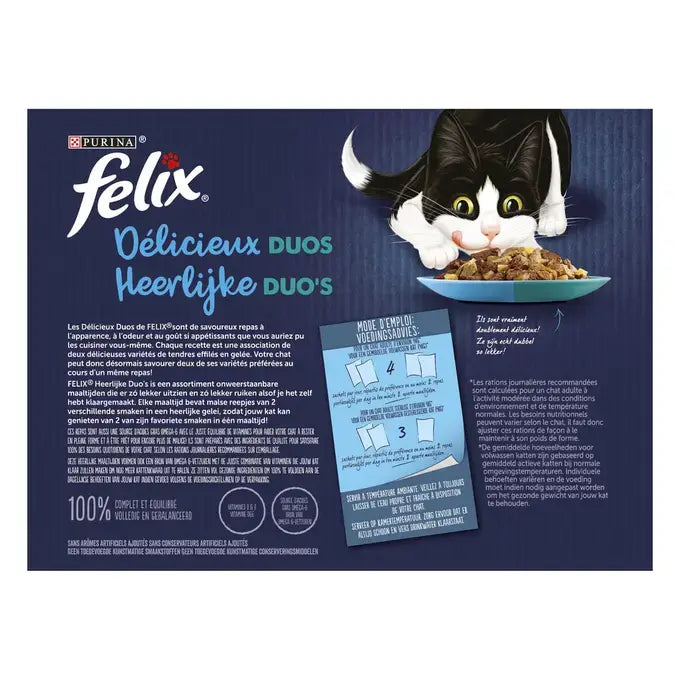 FELIX HEERLIJKE DUO'S Vis Selectie in Gelei 12x85g
