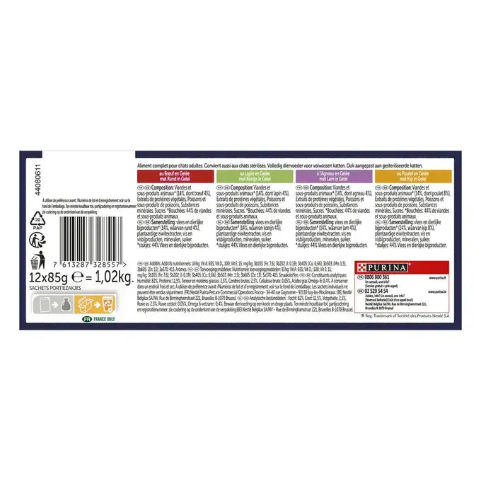 FELIX® MALSE REEPJES Countryside Selectie in Gelei 12x85g