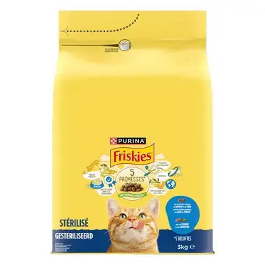 FRISKIES® GESTERILISEERDE Kattenvoer met zalm, tonijn en groenten