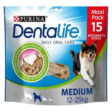 Dentalife® kauwsticks voor middelgrote honden tussen 12 en 25 kg