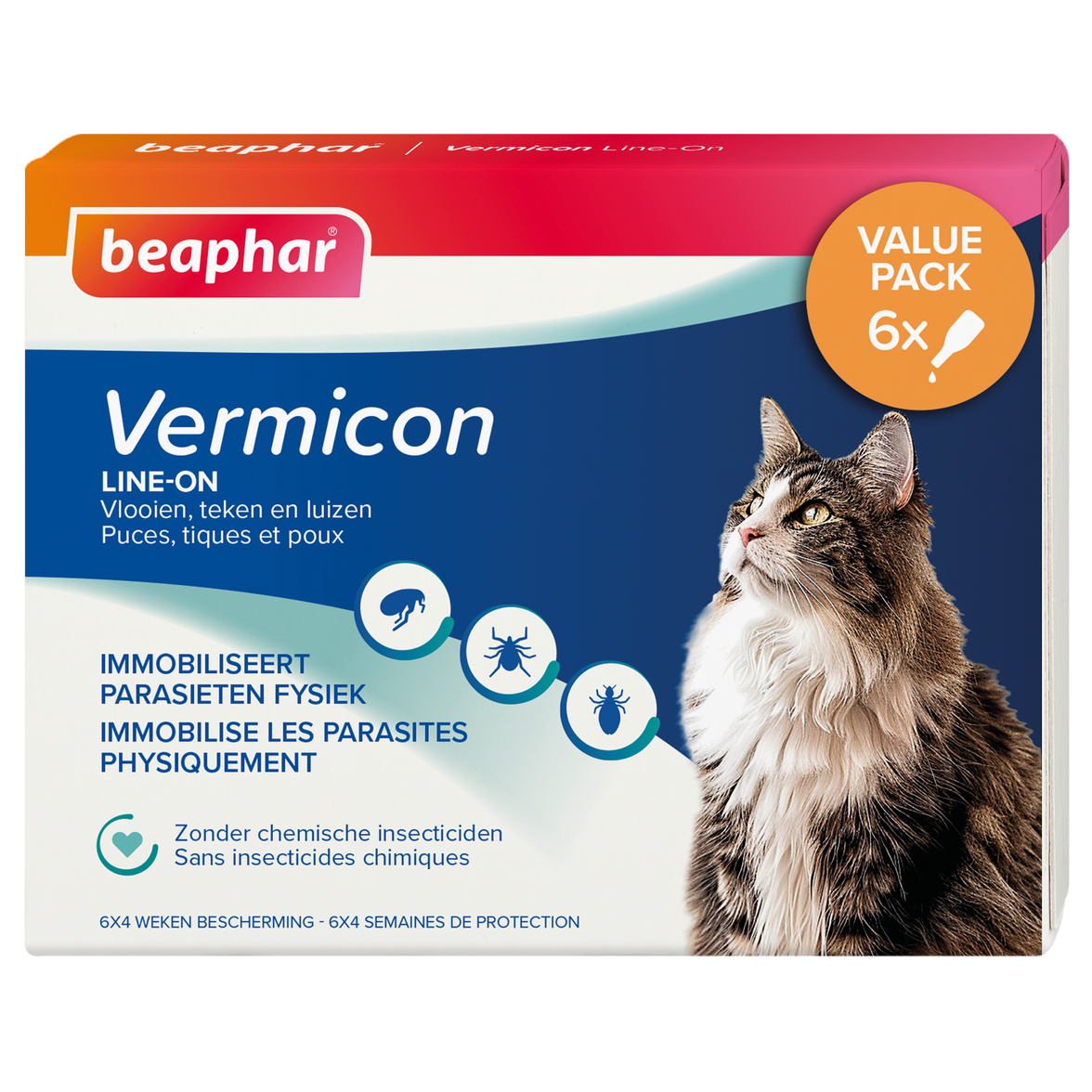 Vermicon Line-On Kat Value Pack 6x1ml