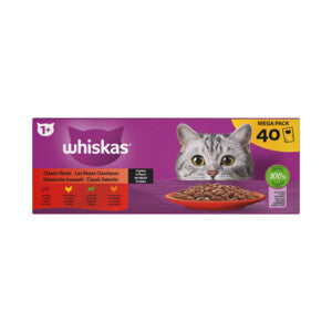 Whiskas 1+ Classic Selectie in Saus Multipack