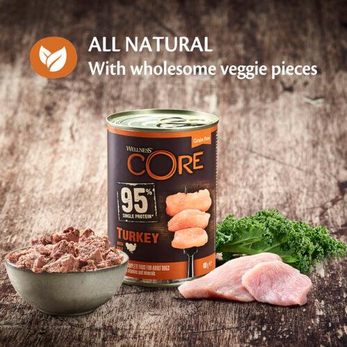 95% meat, Adult Kalkoen met Boerenkool 400g