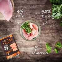95% meat, Adult Kalkoen met Boerenkool 400g