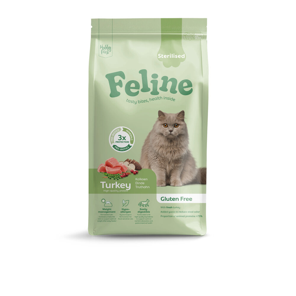 Feline Sensitive Sterilised met Kalkoen Glutenvrij 1,5 kg