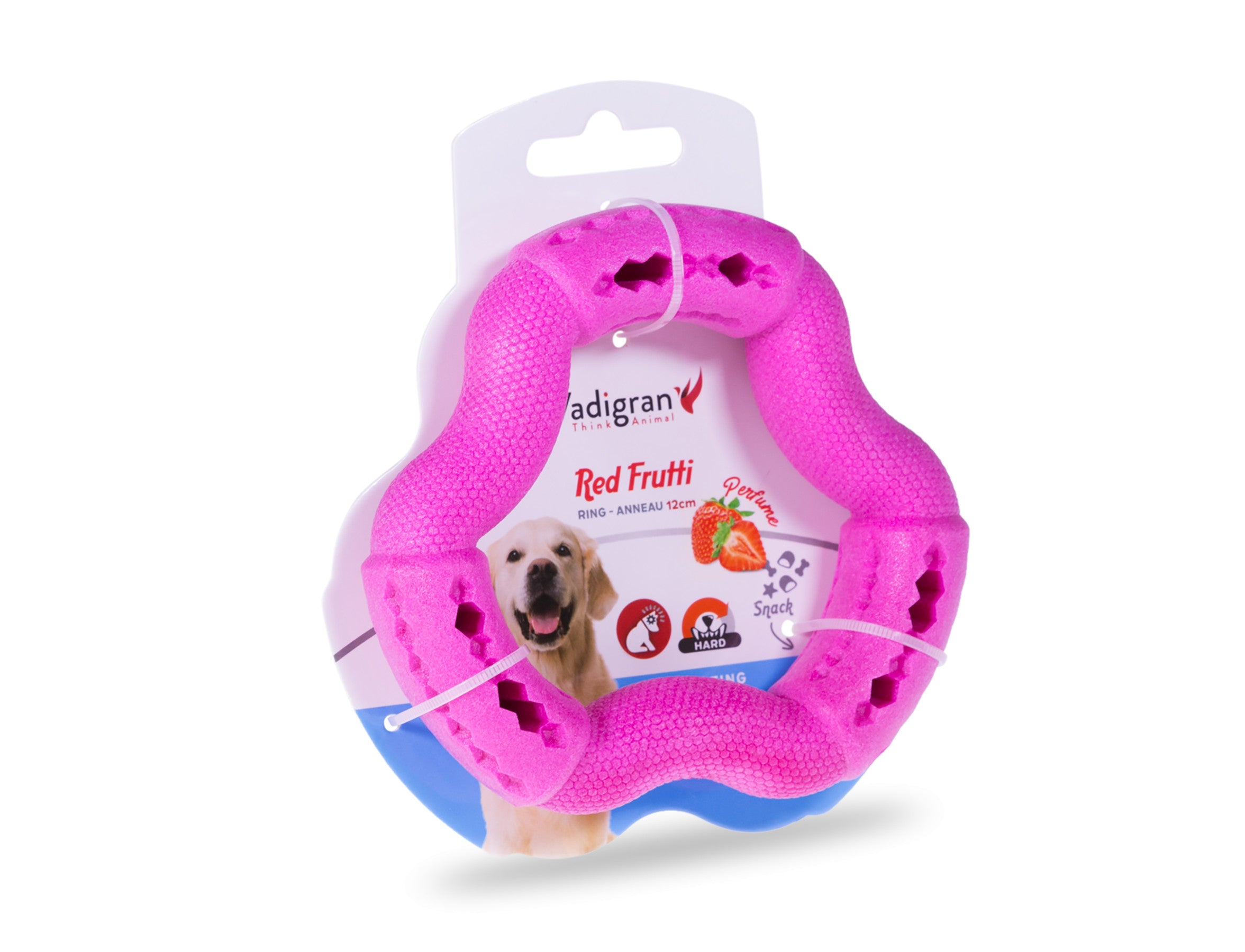 Toy dog ​​TPR ring Red Frutti 12cm 