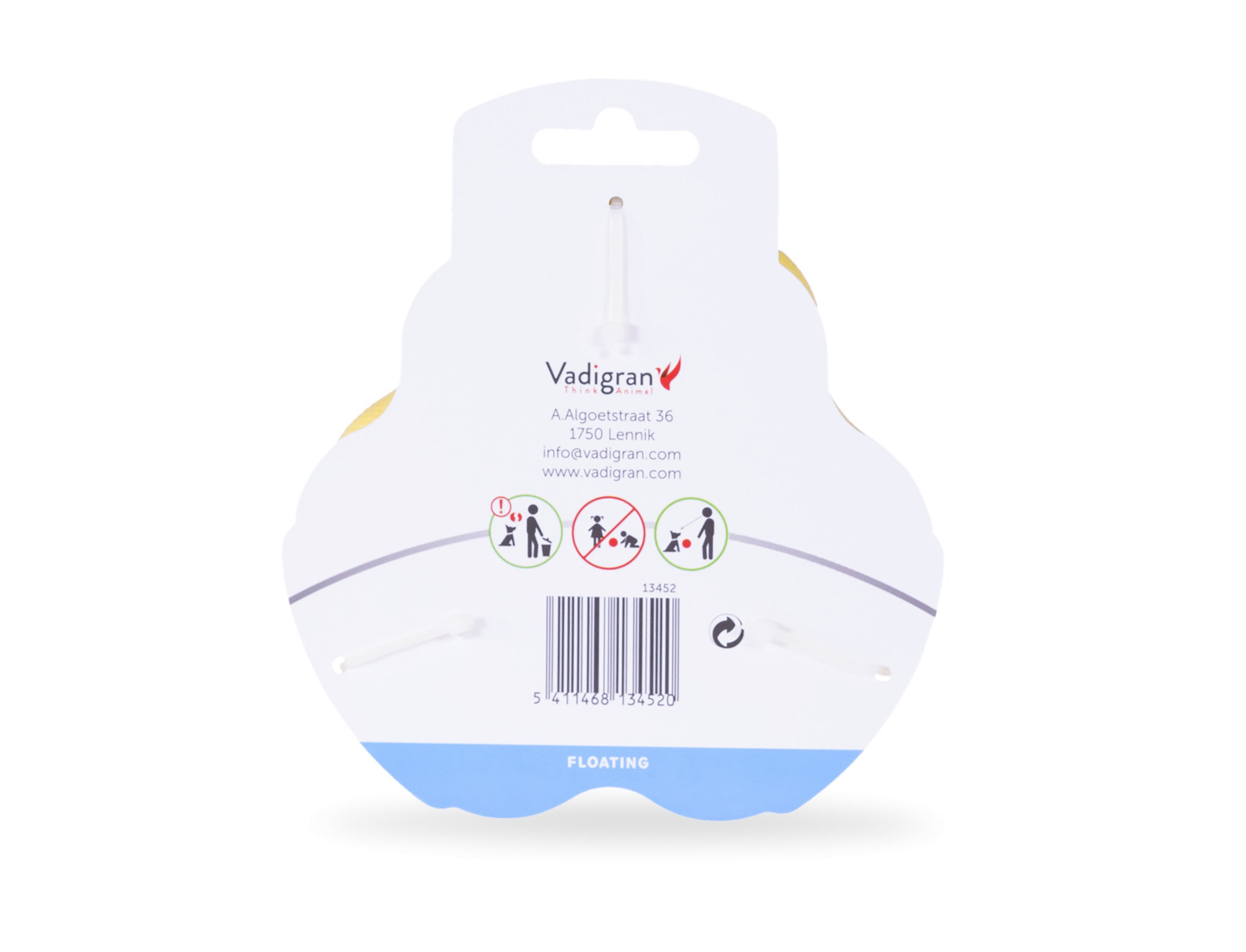 Toy dog ​​TPR ring Yellow Vanilla 12cm 