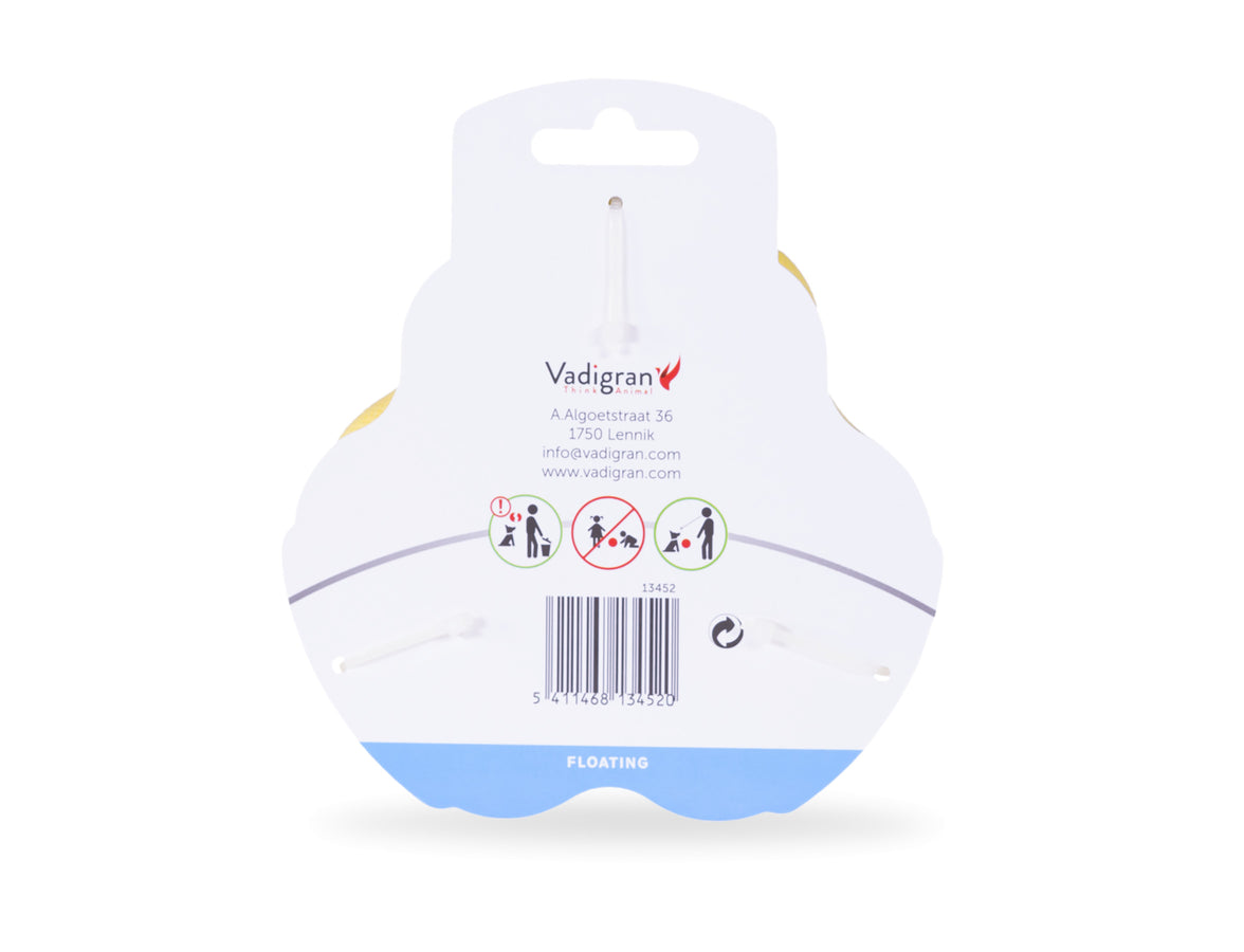 Toy dog ​​TPR ring Yellow Vanilla 12cm 