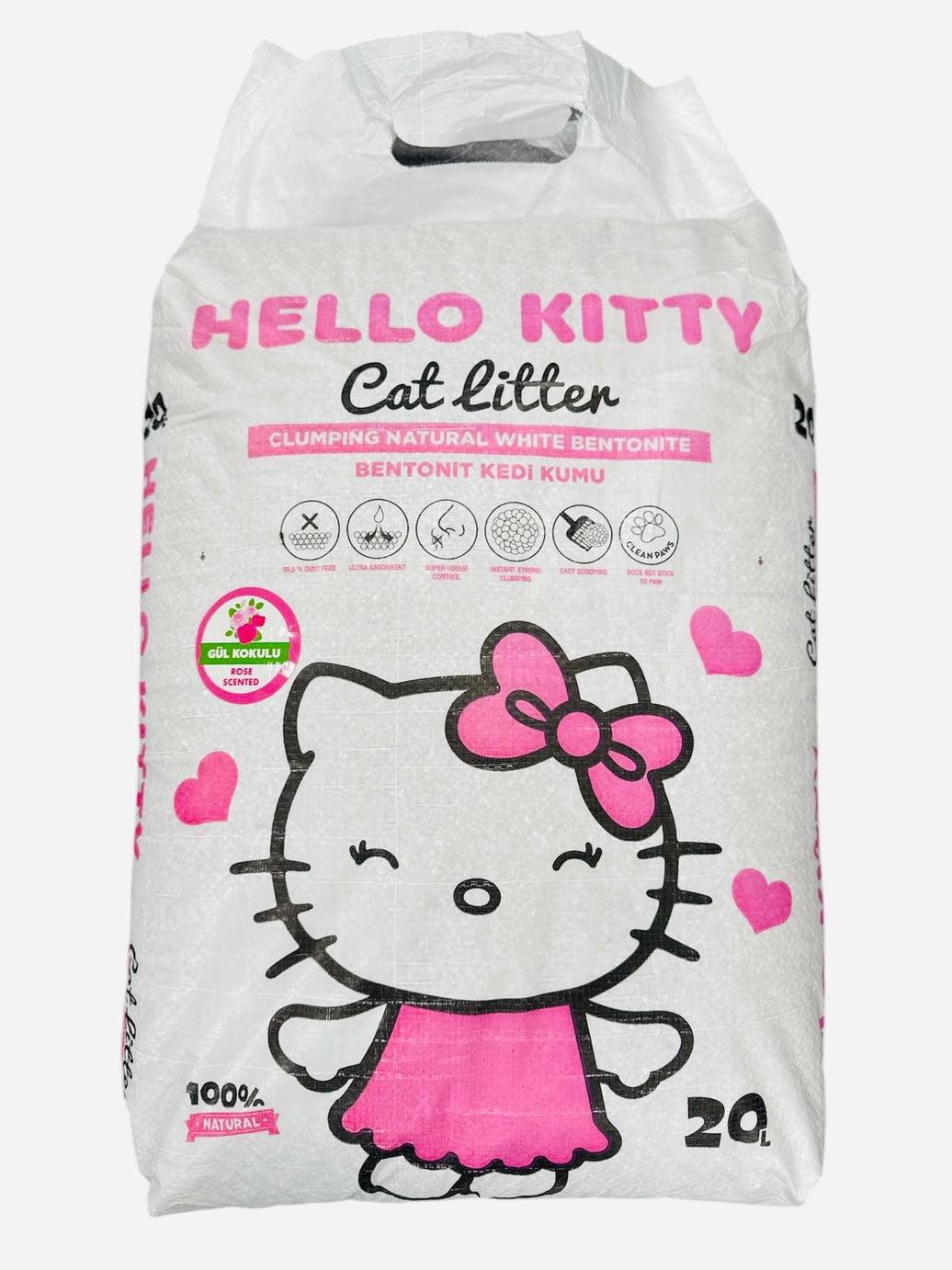 Hello Kitty Kattenbakvulling 20L  Roze