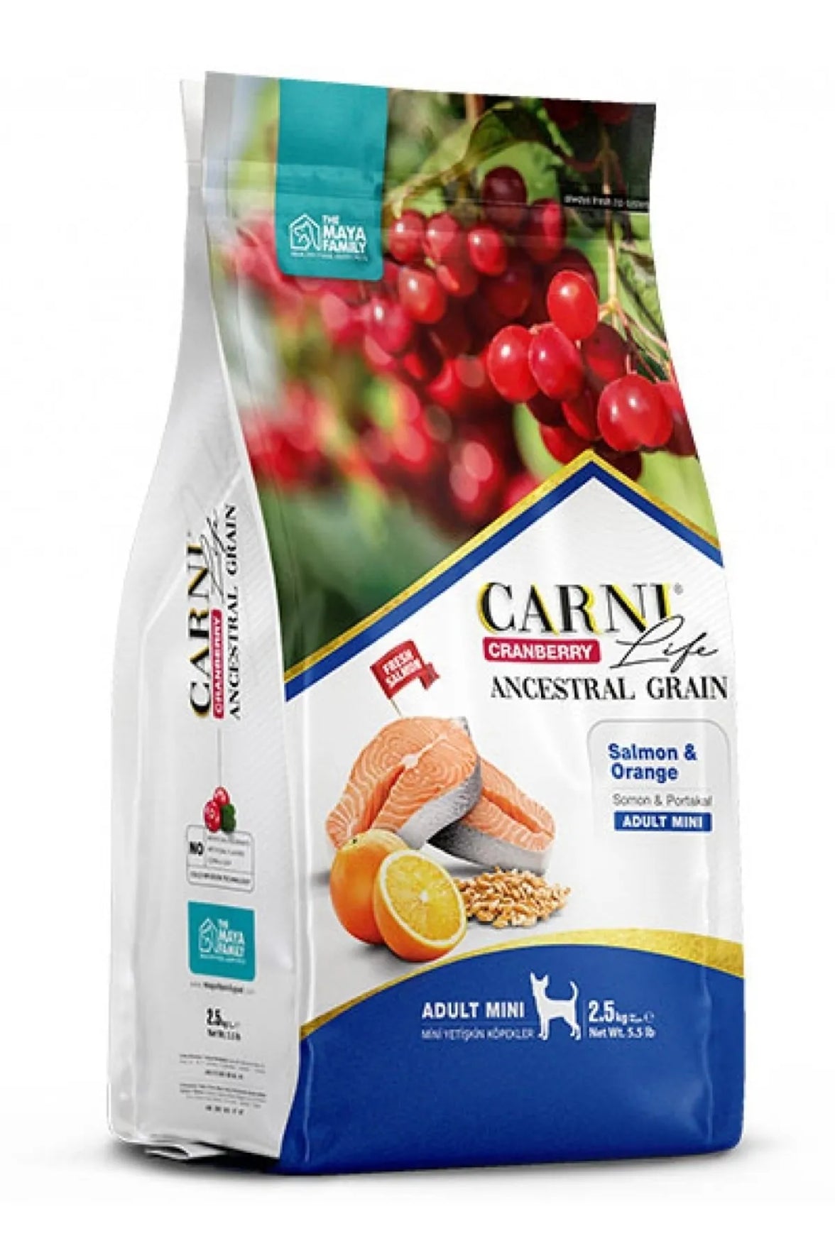 Carni Life CRANBERRY ANCESTRAL GRAIN DOG FISH & ORANGE PUPPY MINI