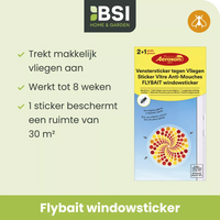 Venstersticker tegen vliegen