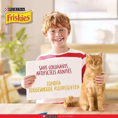 FRISKIES® GESTERILISEERDE Kattenvoer met zalm, tonijn en groenten