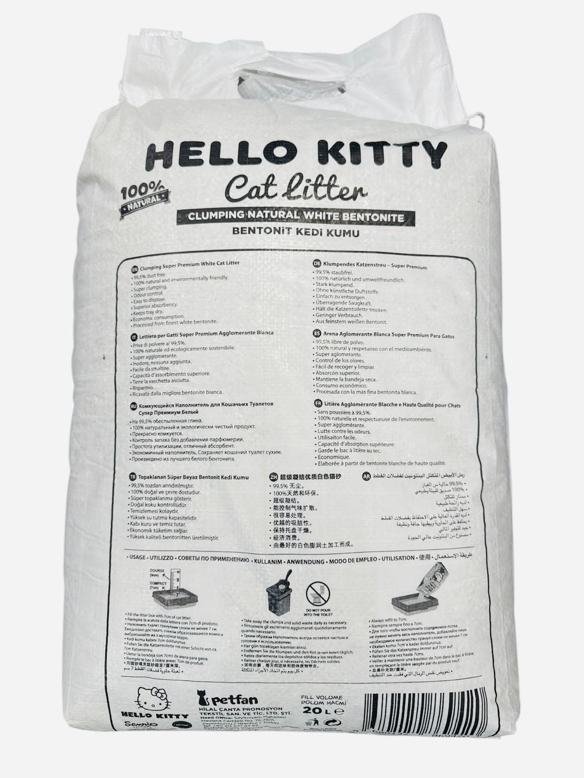 Hello Kitty Kattenbakvulling 20L  Roze