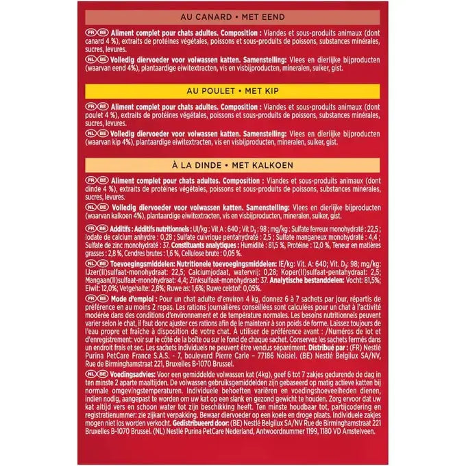 GOURMET™ Mon Petit Intense met Gevogelte (Kalkoen, Eend en Kip) 6x50g