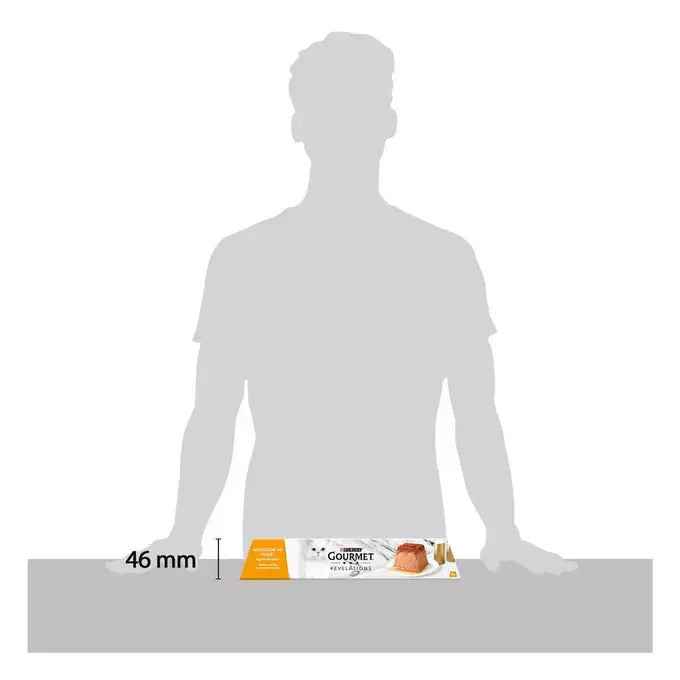PURINA GOURMET® REVELATIONS™ Mousse met Kip en overgoten met saus 4x57g