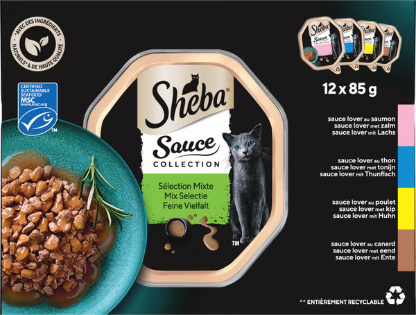 Sheba Sauce Collection Mix selectie 12x85g