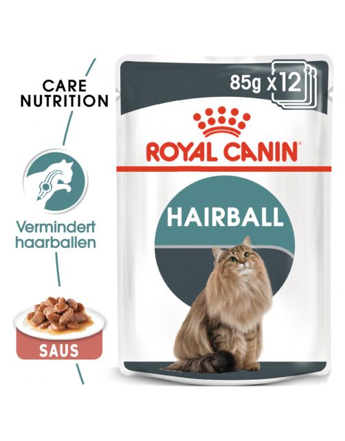Hairball Care in Gravy (brokjes in saus) 12x85g