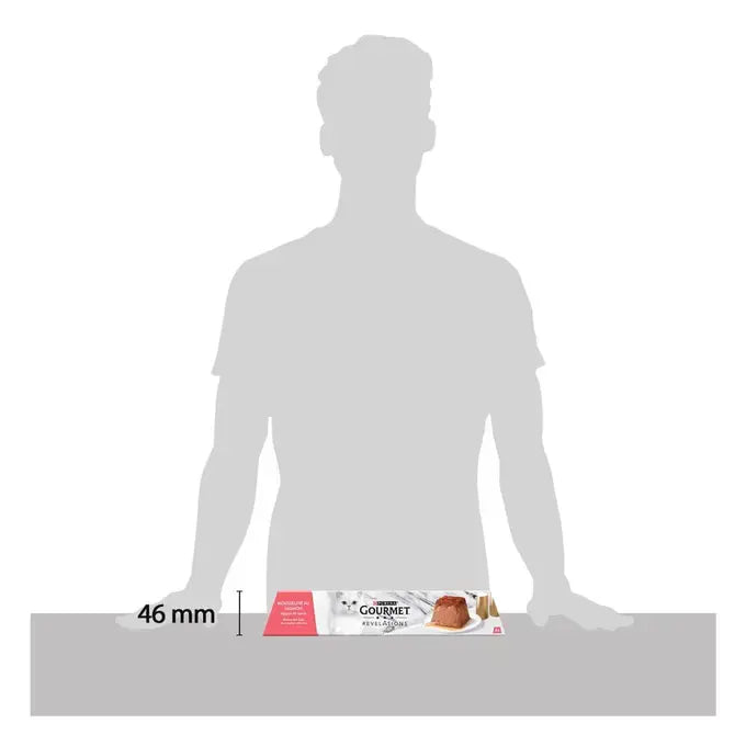 PURINA GOURMET® REVELATIONS™ Mousse met Zalm en overgoten met saus 4x57g