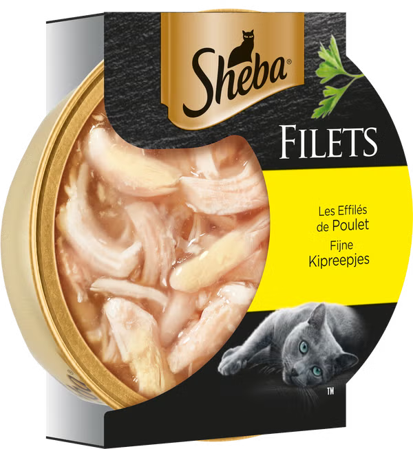 SHEBA® Filets Fijne kipreepjes 60g