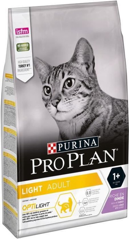 PRO PLAN® LIGHT Adult Cat Rijk aan Kalkoen 1.5kg