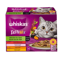 Whiskas 1+ Tasty Mix Keuze van de Chef in Saus 12x85g