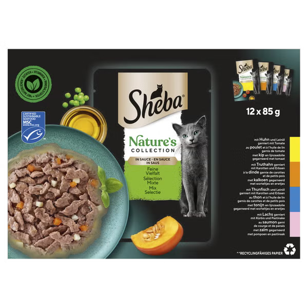Sheba Nature's Collection in Saus Mix Selectie 12x85 g
