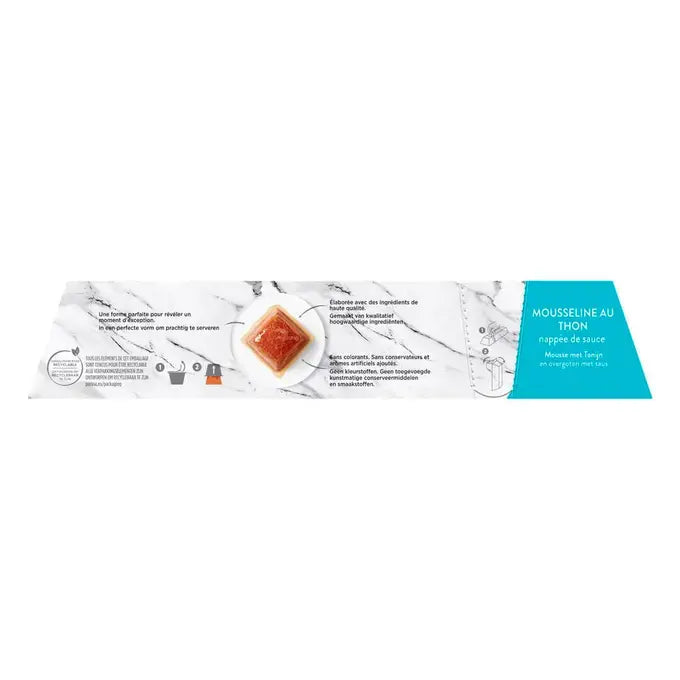 PURINA GOURMET® REVELATIONS™ Mousse met Tonijn en overgoten met saus 4x57g