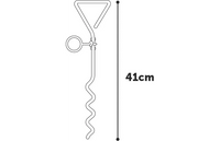 Grondpin Pina Zilver 41cm