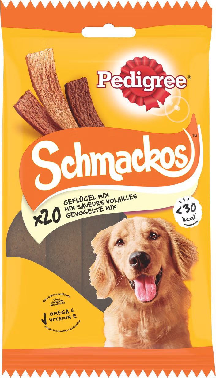 Pedigree SCHMACKOS Gevoegelte Mix 20 sticks