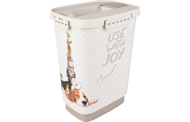 Voerton June Rechthoekig Taupe & Wit 8,4l