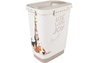 Voerton June Rechthoekig Taupe & Wit 8,4l
