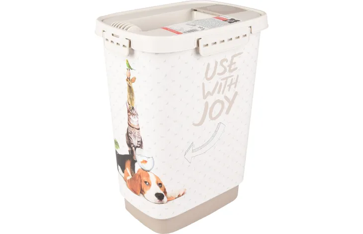 Voerton June Rechthoekig Taupe & Wit 8,4l